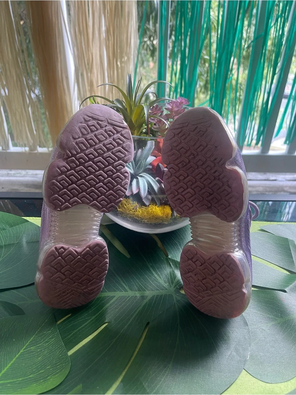 Lilac Knit Slip-On Sneakers - Lavender Casual Trainers